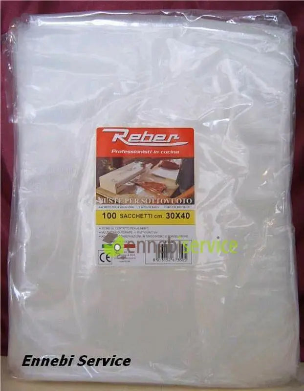Bugged vacuum bags 30x40 envelope 100pz 3 strati reber shipping starting  from € 4.99 and free with expenditure greater than € 50 - Ennebiservice