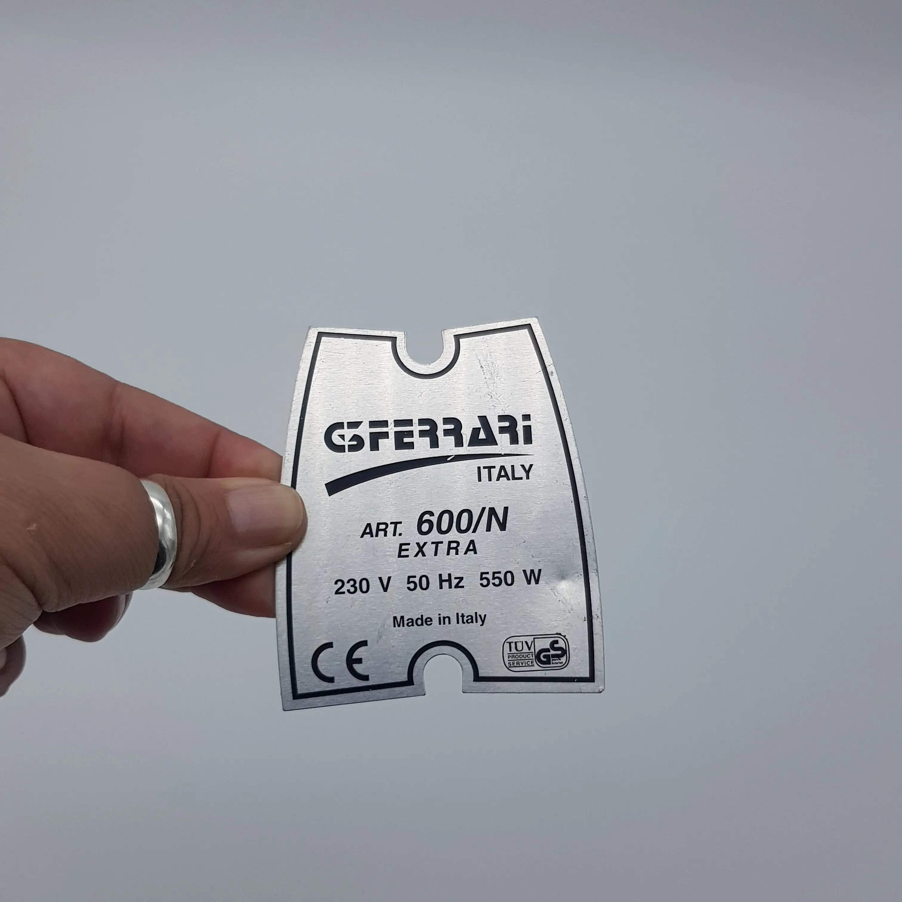 Placca alluminio Ferro G3 ferrari mod.600 G3 FERRARI