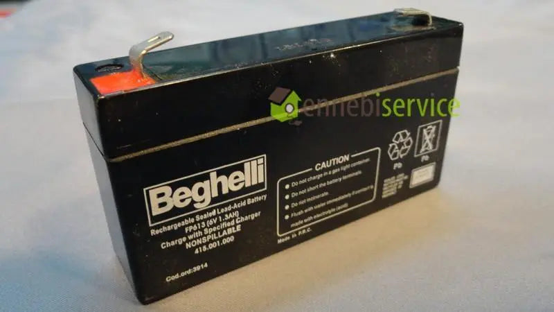 Beghelli battery pack pb.6v.1.3ah Ennebiservice