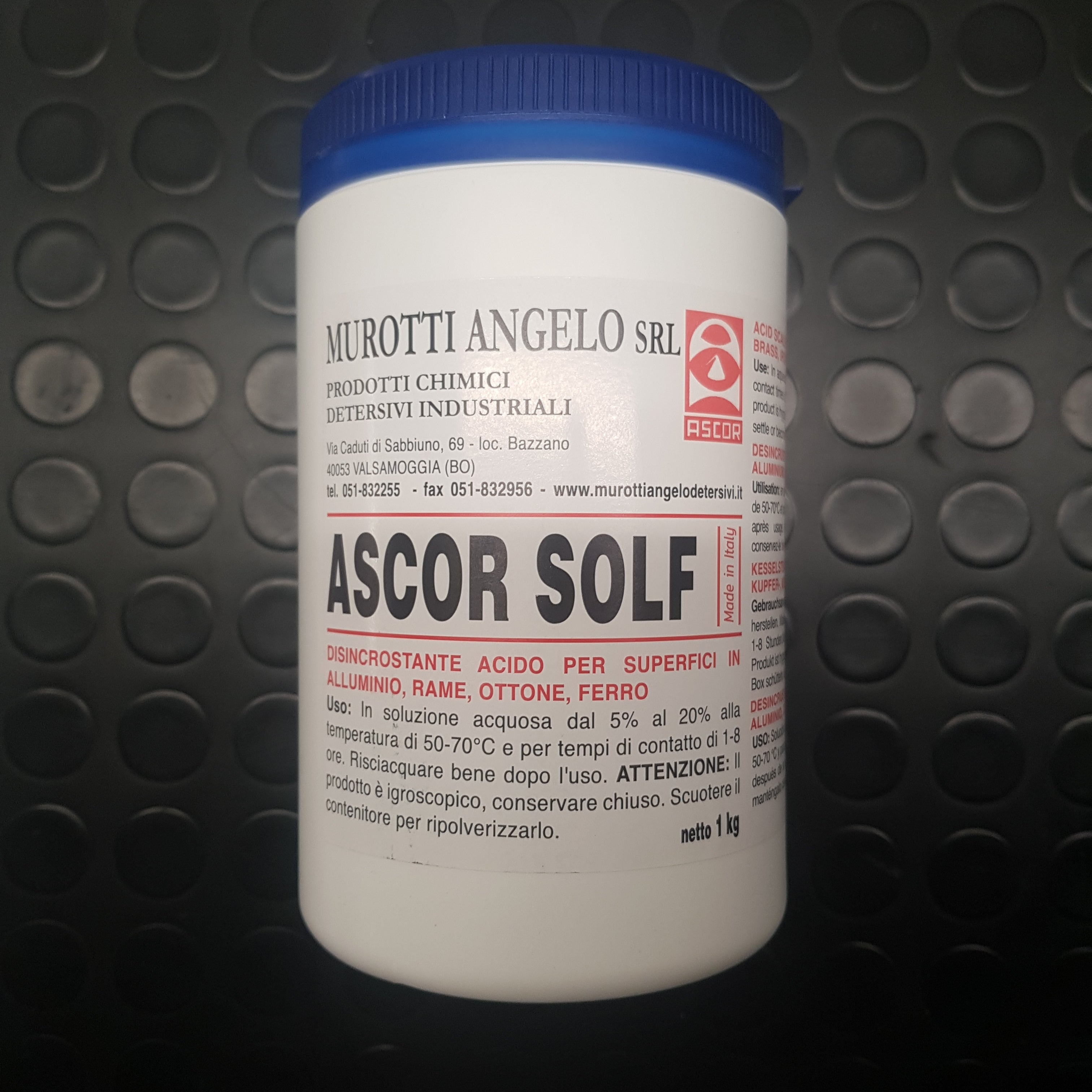 Disincrostante universale in polvere per uso professionale ASCOR SOLF AXOR