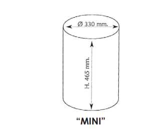 Cartucce "MINI 1L" filtrante con lamiera forata Prima Prima