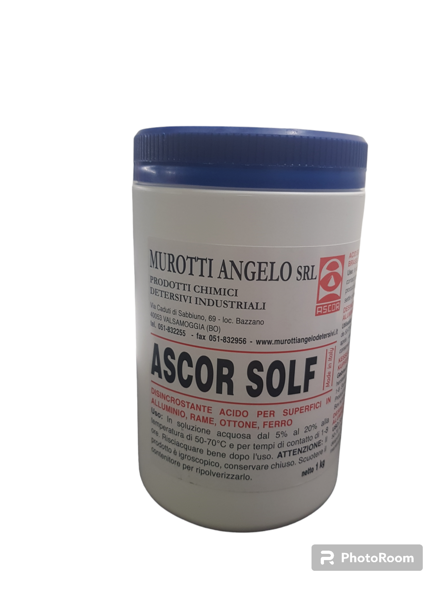 Disincrostante universale in polvere per uso professionale ASCOR SOLF SKL