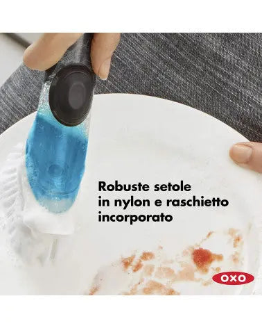 Spazzola lavapiatti con dispenser detersivo OXO OXO
