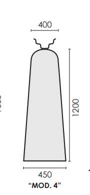 Telo terylene verde 1200x450x400mm UNIVERSALE Prima Prima