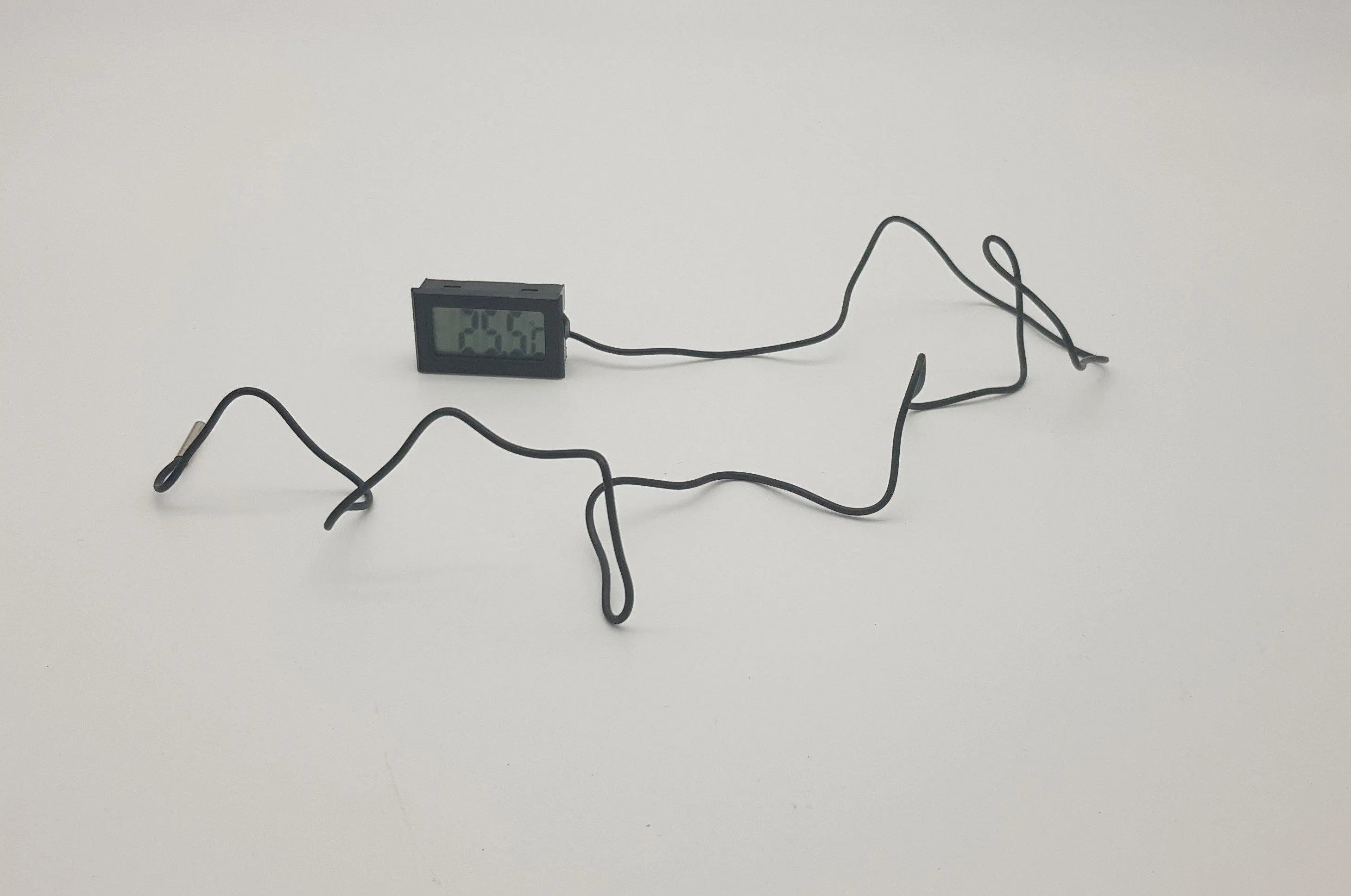 Termometro digitale con sonda -50°c a +70°c nero SKL