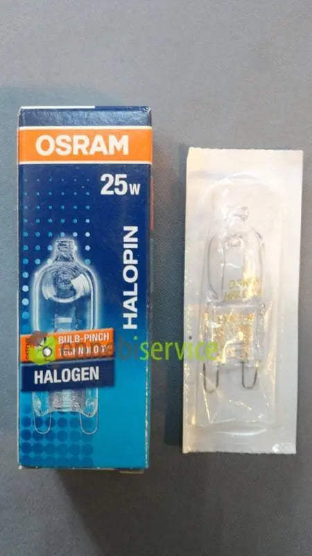 lampada alogena halopin con mollettina g9 25w OSRAM
