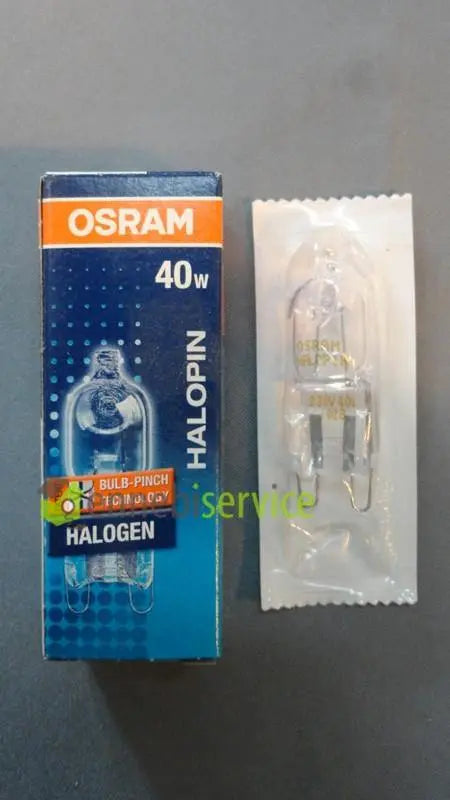 lampada alogena halopin con mollettina g9 40w OSRAM