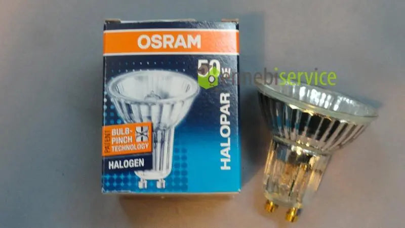 lampada dicroica con vitine 230v 50w gu10 halopar OSRAM