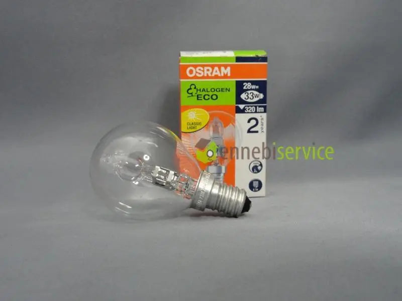 lampadina sfera piccola chiara energy saver 28w   33w e14 OSRAM