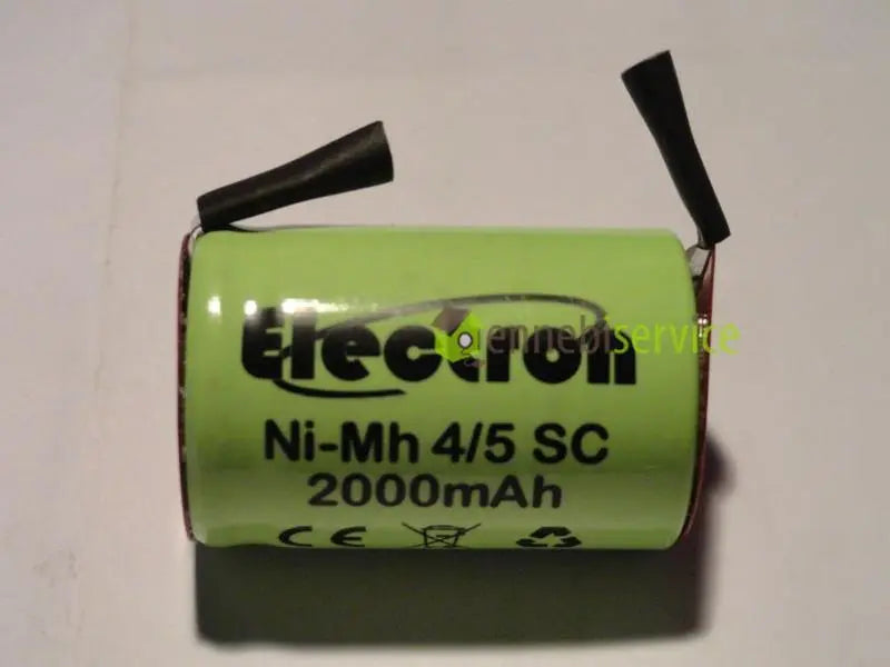 Batteria ricaricabile  ni - mh 4-5 sc 1,2v 2000mah 22x33mm  ni-mh linguette a saldare UNIVERSALE