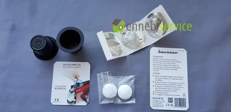 Detergente anticalcare in capsule "Aquacaps" per macchine "Nespresso" Aquasan AQUASAN