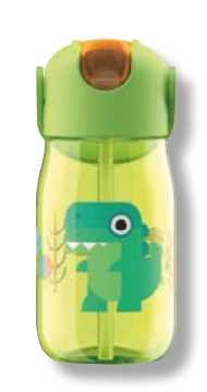 Kids Flip Straw Bottle colore verde ZOKU ZOKU