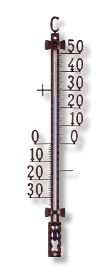 Termometro da esterno in metallo nero lunghezza 420 mm TFA TFA